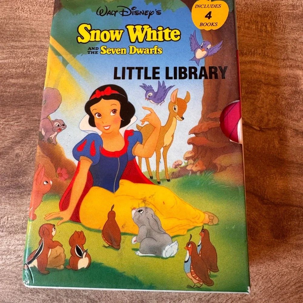 Snow White and the Seven Dwarfs Little Library Board Books Vintage 1993